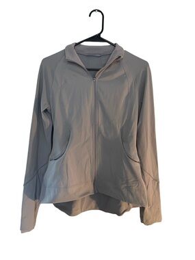 lululemon athletica Light Gray Full-Zip Jacket